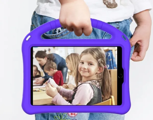 KIDDO Detský obal Apple iPad Mini 5 2019 / iPad Mini 4 / 3 / 2 / 1 fialový