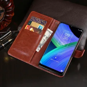 IDEWEI Peňaženkový kryt TCL 20R 5G biely