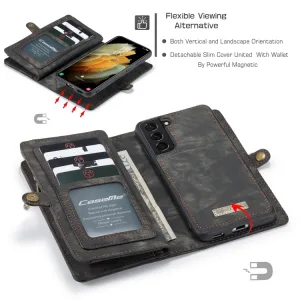 WALLET Ochranný kryt s peňaženkou 2v1 pre Samsung Galaxy S21 Plus 5G čierny