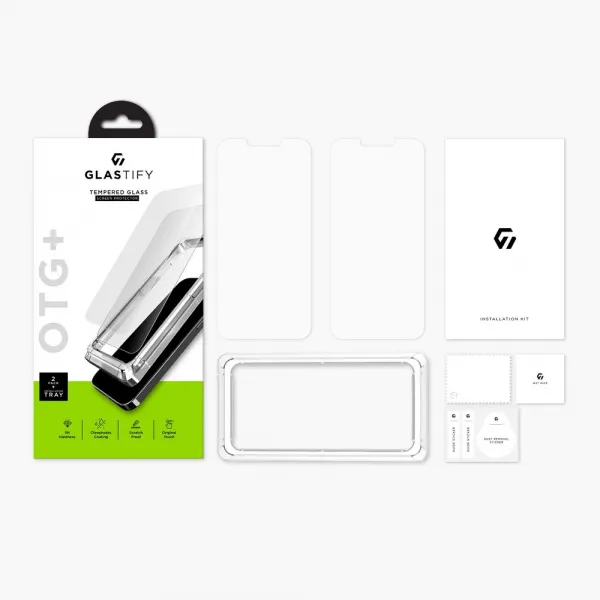 GLASTIFY OTG+ 2x Tvrdené sklo Apple iPhone 13 Pro Max
