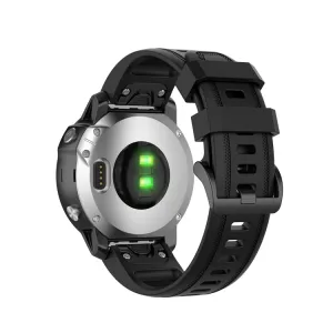 SILICONE Remienok Garmin Fenix 6S / 6S Pro / 6S Sapphire čierny