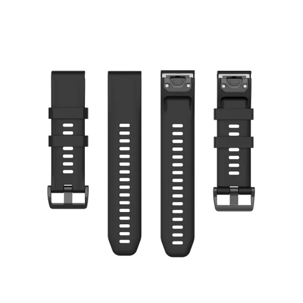 SILICONE Remienok Garmin Fenix 6S / 6S Pro / 6S Sapphire čierny