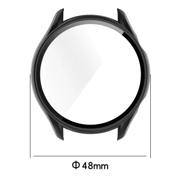 Obal s tvrdeným sklom pre Amazfit GTR 3 / GTR 3 Pro modrý
