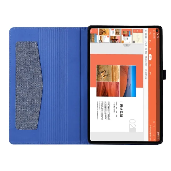 FABRIC Zaklápací obal pre Realme Pad modrý