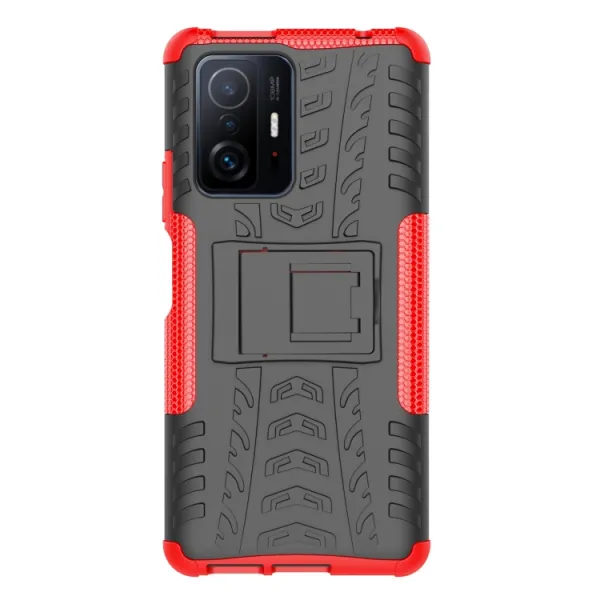 STAND Extra odolný obal Xiaomi 11T / 11T Pro červený