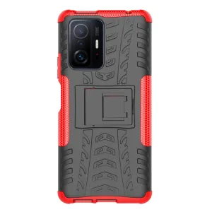 STAND Extra odolný obal Xiaomi 11T / 11T Pro červený