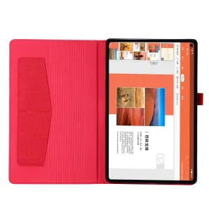 FABRIC Zaklápací obal pre Realme Pad červený