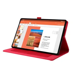 FABRIC Zaklápací obal pre Realme Pad červený