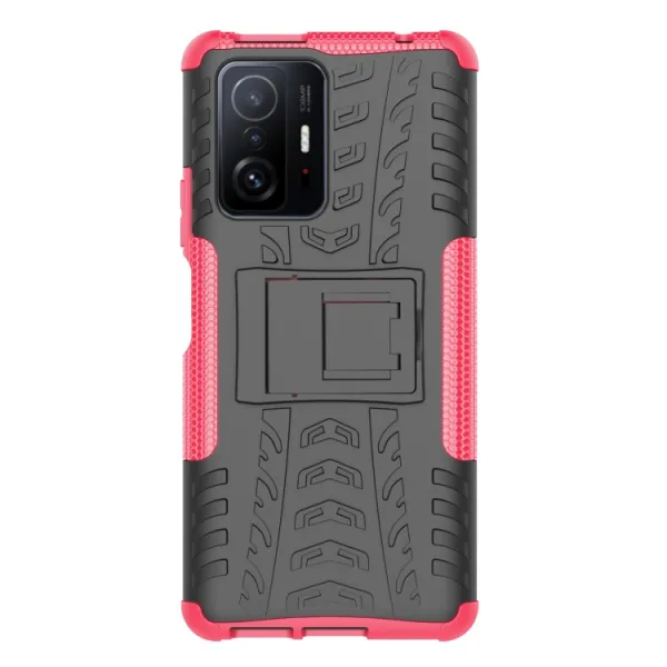 STAND Extra odolný obal Xiaomi 11T / 11T Pro ružový