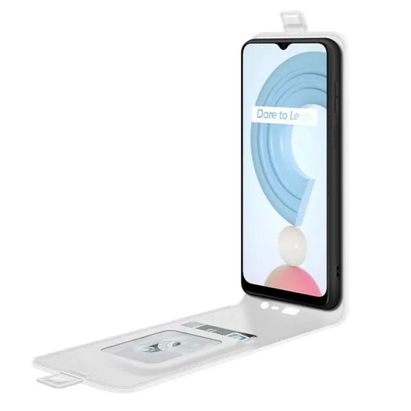 Vyklápacie puzdro Realme C21Y / C25Y biele