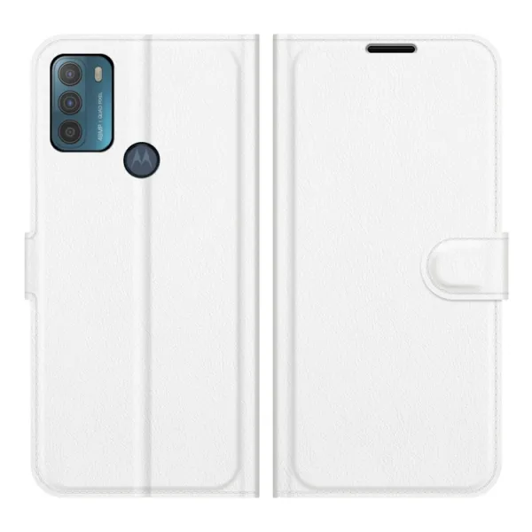 LITCHI Ochranný kryt pre Motorola Moto G50 biely