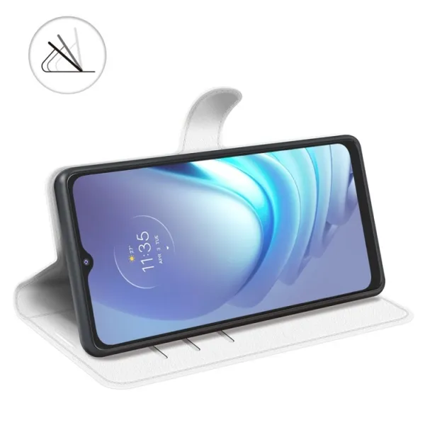 LITCHI Ochranný kryt pre Motorola Moto G50 biely