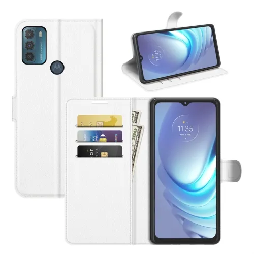 LITCHI Ochranný kryt pre Motorola Moto G50 biely