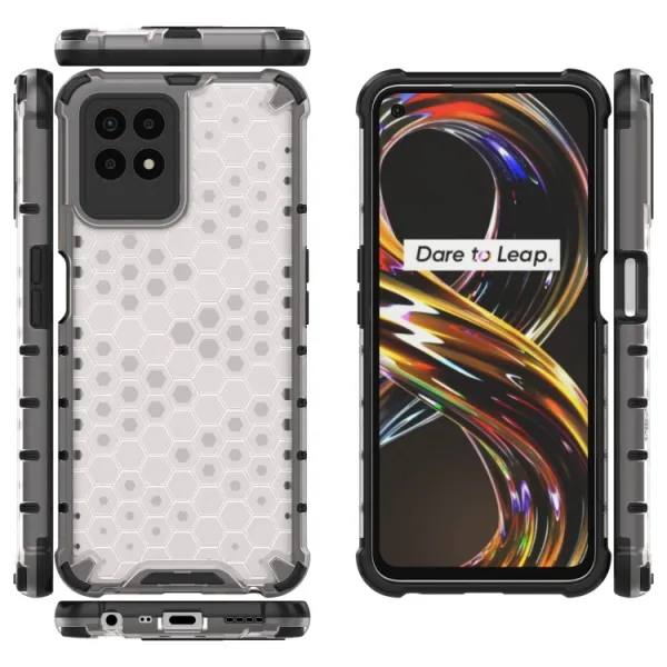 HONEYCOMB Ochranný kryt Realme 8i biely