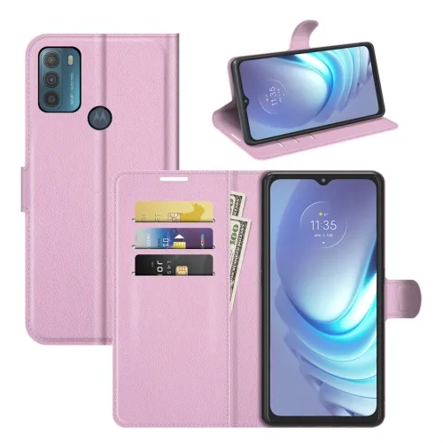 LITCHI Ochranný kryt pre Motorola Moto G50 ružový
