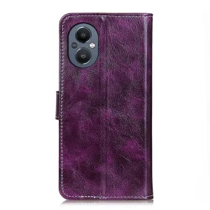 RETRO Peňaženkový obal OnePlus Nord N20 5G fialový