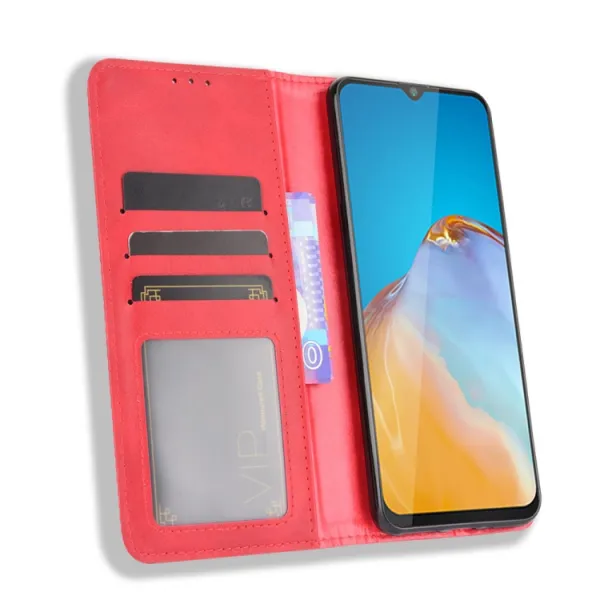 BUSINESS Peňaženkový kryt pre Cubot Note 20 / Note 20 Pro červený