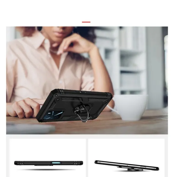RING Ochranný obal pre Oppo A16 / A16s čierny