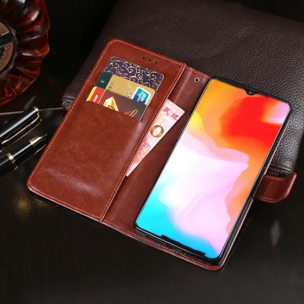 IDEWEI Peňaženkový kryt Cubot X20 Pro biely