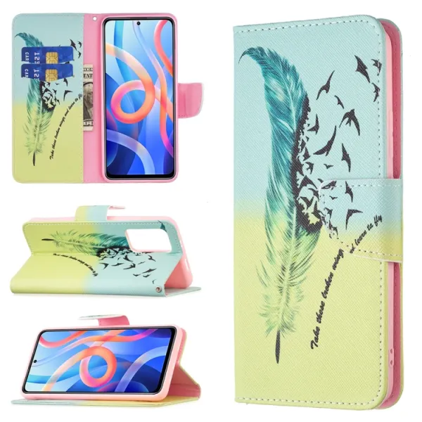 ART Peňaženkový kryt Xiaomi Poco M4 Pro 5G / Redmi Note 11S 5G FEATHER