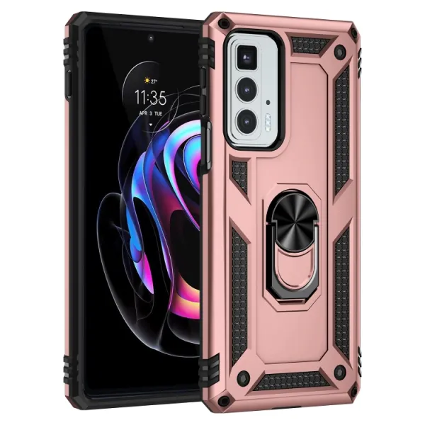 RING Ochranný obal pre Motorola Edge 20 Pro ružový