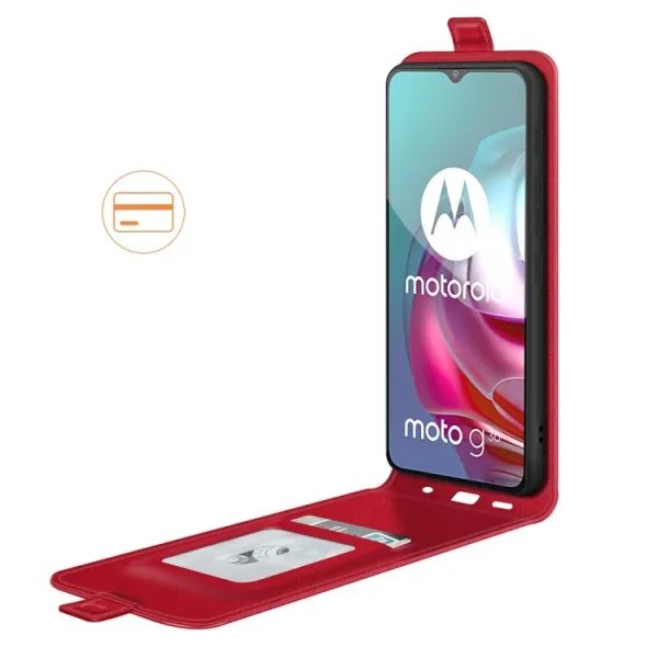 Vyklápacie puzdro Motorola Moto G10 / G20 / G30 červené