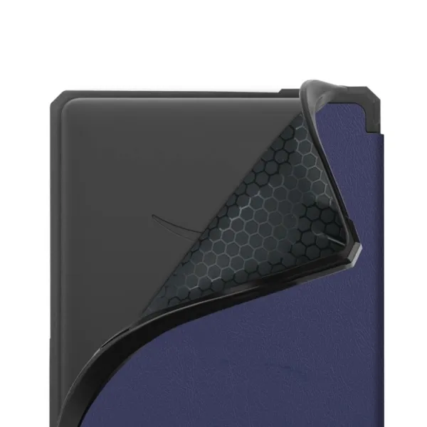 LEATHER Zaklápací obal Amazon Kindle Paperwhite 5 modrý
