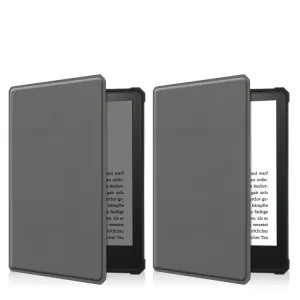 LEATHER Zaklápací obal Amazon Kindle Paperwhite 5 šedý
