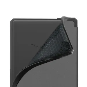 LEATHER Zaklápací obal Amazon Kindle Paperwhite 5 šedý