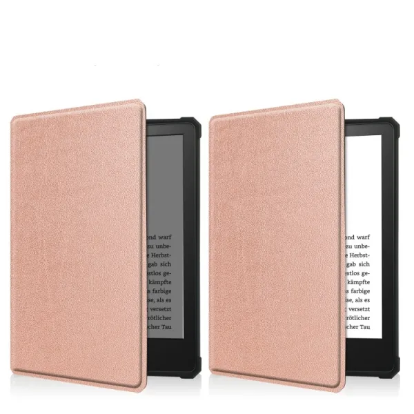 LEATHER Zaklápací obal Amazon Kindle Paperwhite 5 ružový