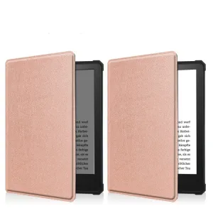 LEATHER Zaklápací obal Amazon Kindle Paperwhite 5 ružový