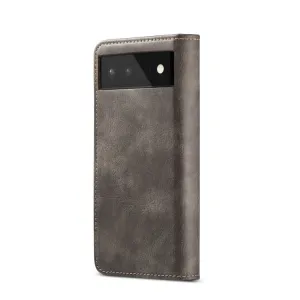 DG.MING Peňaženkový obal 2v1 Google Pixel 6 šedý