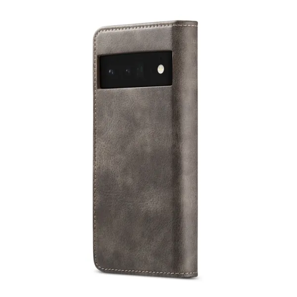 DG.MING Peňaženkový obal 2v1 Google Pixel 6 Pro šedý