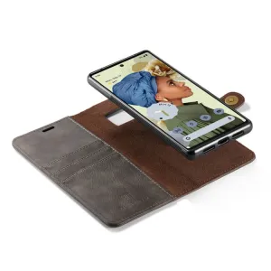 DG.MING Peňaženkový obal 2v1 Google Pixel 6 Pro šedý