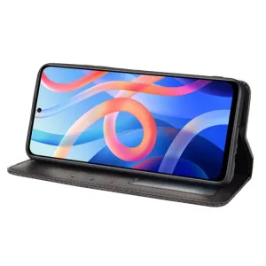 BUSINESS Peňaženkový kryt pre Xiaomi Poco M4 Pro 5G / Redmi Note 11S 5G čierny