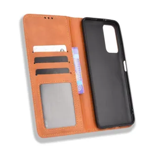 BUSINESS Peňaženkový kryt pre Xiaomi Poco M4 Pro 5G / Redmi Note 11S 5G hnedý