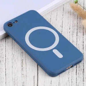 RUBBER MAGSAFE Kryt Apple iPhone 8 / SE 2022 / 2020 tmavomodrý