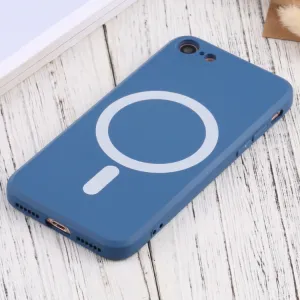 RUBBER MAGSAFE Kryt Apple iPhone 8 / SE 2022 / 2020 tmavomodrý
