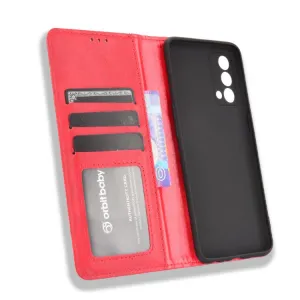 BUSINESS Peňaženkový kryt pre Realme GT Master Edition červený