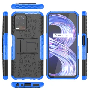 STAND Extra odolný obal Realme 8i modrý