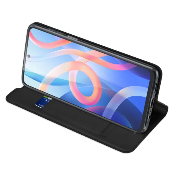 DUX Peňaženkový kryt Xiaomi Poco M4 Pro 5G / Redmi Note 11S 5G čierny
