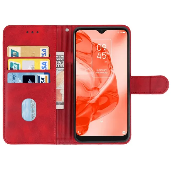 SMOOTH Peňaženkové puzdro TCL 205 červené