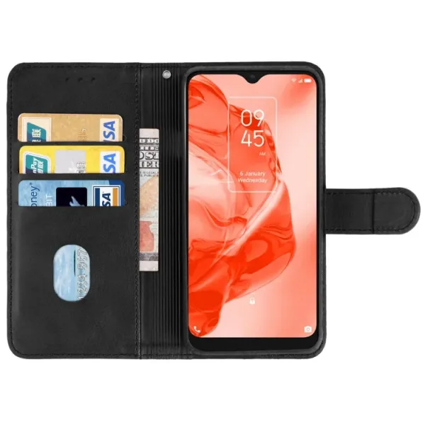 SMOOTH Peňaženkové puzdro TCL 205 čierne