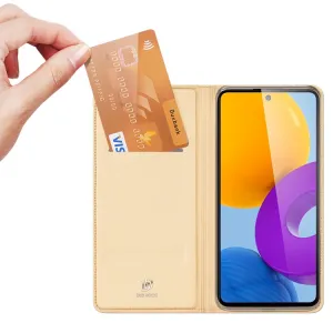 DUX Peňaženkový kryt Samsung Galaxy M52 5G zlatý