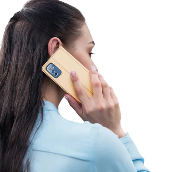 DUX Peňaženkový kryt Samsung Galaxy M52 5G zlatý