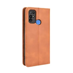 BUSINESS Peňaženkový kryt pre Doogee X96 Pro hnedý