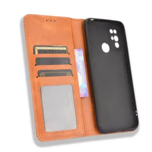 BUSINESS Peňaženkový kryt pre Doogee X96 Pro hnedý