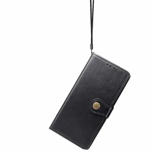 LEATHER BUCKLE Peňaženkový obal Ulefone Note 10 modrý