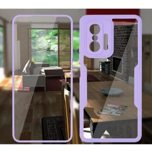 DUAL Obojstranný kryt s fóliou Xiaomi 11T / 11T Pro červený