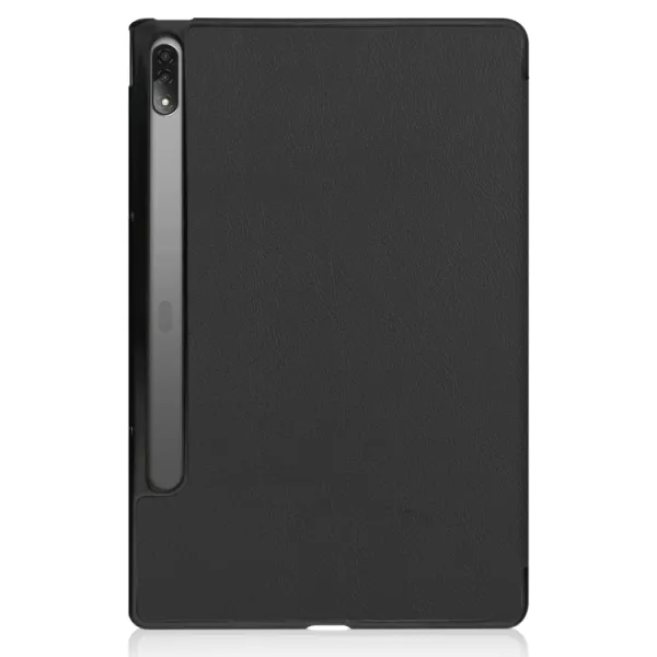 LEATHER Zaklápací obal pre Lenovo Tab P12 Pro čierny
